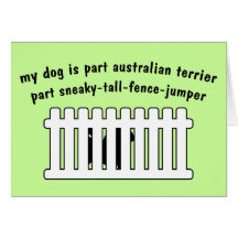 Part Australian Terrier Part Fence-Jumper Card