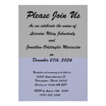 Part black part dark blue do it yourself DIY Invites