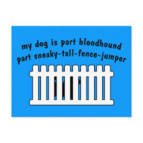 Part Bloodhound Part Fence-Jumper Post Cards