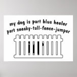 Part Blue Heeler Part Fence-Jumper posters