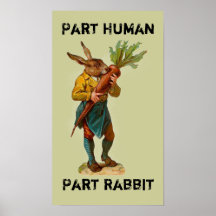 Part Human, Part Rabbit Poster
