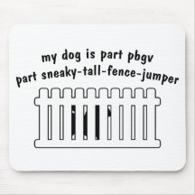 Part PBGV Part Fence-Jumper Mousepads