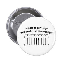Part PBGV Part Fence-Jumper Pinback Button