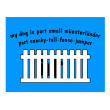 Part Small Munsterlander Part Fence-Jumper Post Cards