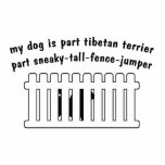 Part Tibetan Terrier Part Fence-Jumper Acrylic Cut Out