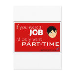 Part Time Job postcards