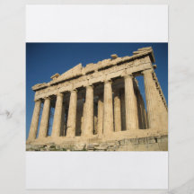 Parthenon Acropolis in Athens Full Color Flyer