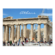 parthenon acropolis postcards