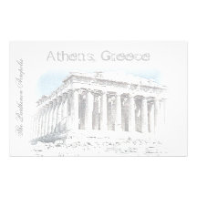 Parthenon Acropolois Greece Stationery