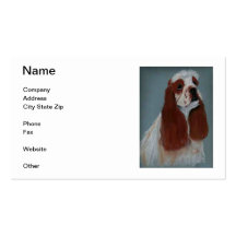 Parti Cocker Spaniel Business Cards