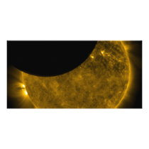 Partial Eclipse of the Sun Photo Greeting Card