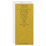 Parting Words Poetry Card - Set of 25 rack cards