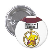 Partisan Expert medal button