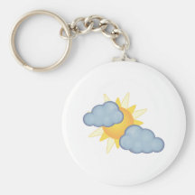 partly cloudy keychains