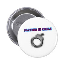 Partner In Crime Left Handcuff Pin