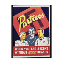 Partners, When You Are Absent Without Good Reason Post Cards
