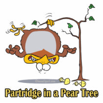 partridge in a pear tree 1st first day christmas photo cut outs