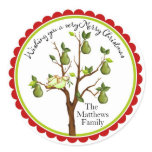 Partridge in a Pear Tree Christmas Stickers
