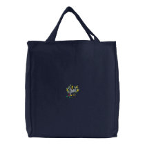 Partridge In A Pear Tree Embroidered Bag