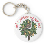 Partridge in a Pear Tree keychains