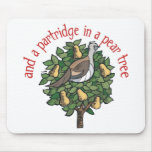 Partridge in a Pear Tree mousepads