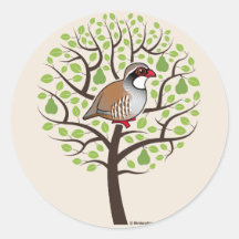 Partridge in a Pear Tree Stickers