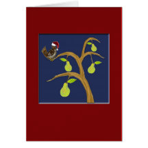 Partridge+PearTree5x7 Greeting Card