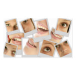 parts of the face business cards