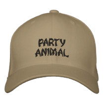 PARTY ANIMAL EMBROIDERED HATS