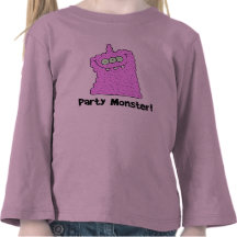 Party Animal Pink Blob Monster T-Shirt