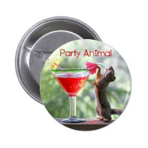 Party Animal Squirrel Pins