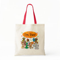 Party Animals 2nd Birthday Tshirts and Gifts Canvas Bags
