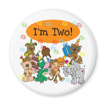 Party Animals 2nd Birthday Tshirts and Gifts