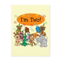 Party Animals 2nd Birthday Tshirts and Gifts