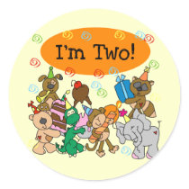 Party Animals 2nd Birthday Tshirts and Gifts