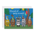 Party Animals Children's Birthday Party Invitation