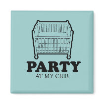 Party at my crib baby t-shirt