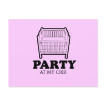 Party at my crib baby t-shirt