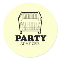 Party at my crib baby t-shirt