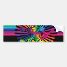 Party Background Bumper Sticker
