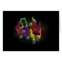 Party Background Greeting Cards