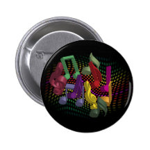 Party Background Pinback Button