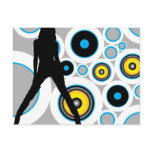 Party Background Postcard