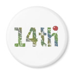 Party Balloon 14th Birthday Gifts Refrigerator Magnets