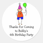 Party Boy Stickers
