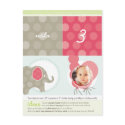 PARTY CIRCLES :: elephant + balloons 3 postcards