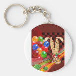 PARTY CLOWN AND FROGS.jpg Key Chains