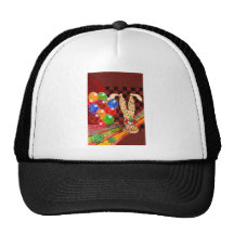 PARTY CLOWN AND FROGS.jpg Trucker Hats