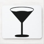 party cocktail icon black mousepads