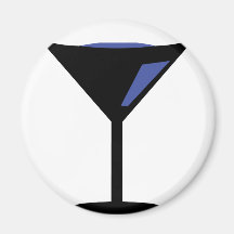 party cocktail icon refrigerator magnet